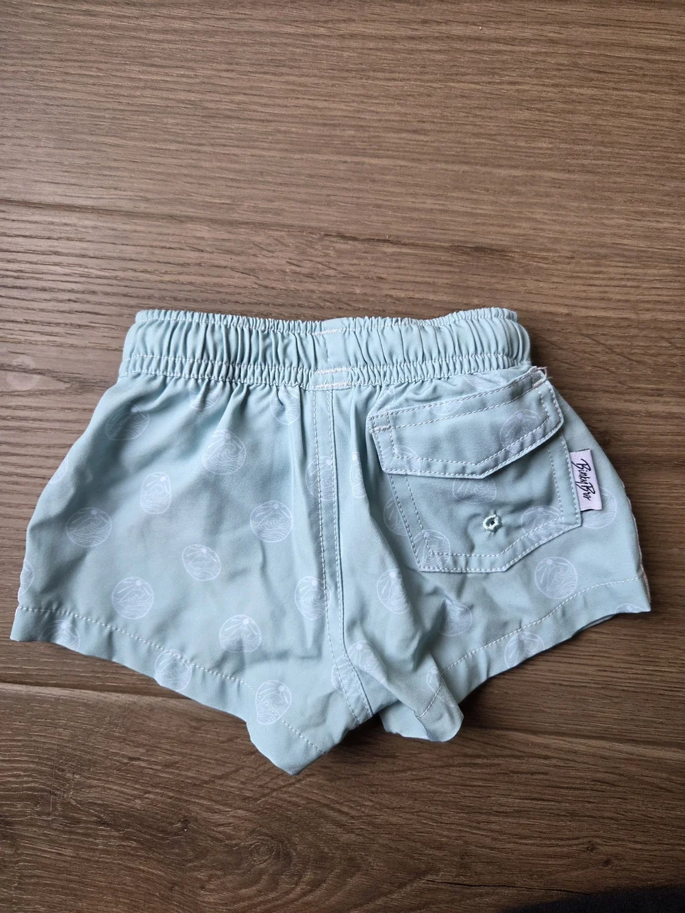 Binky Bro Infant Teal Swim Shorts with Drawstring